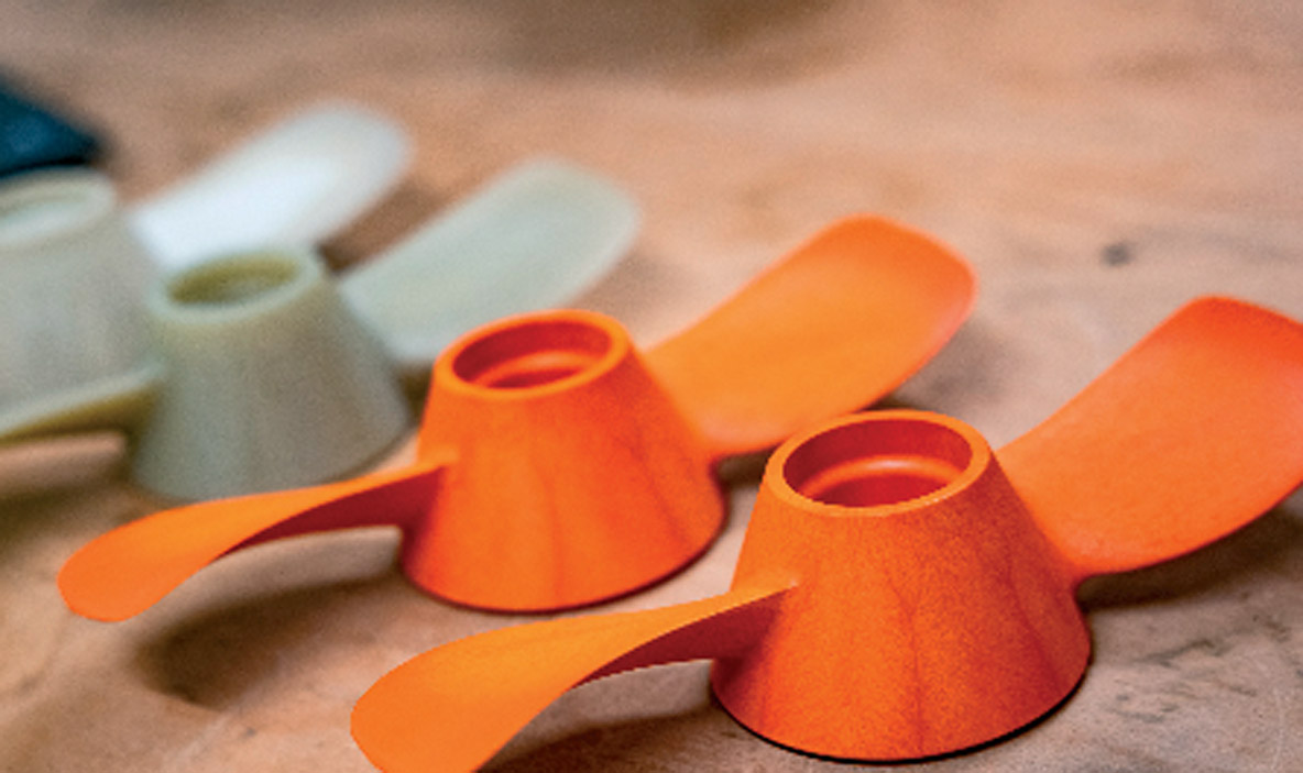 Torqeedo a fabriqué des hélices à partir de plastiques récupérés en mer et 100 % recyclés qui devraient réduire l’impact CO2 du matériau source de plus de 80 %.