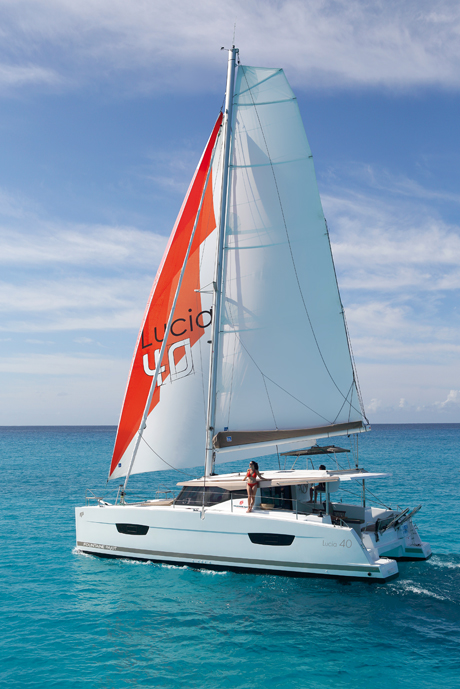Essai Lucia 40 en mer