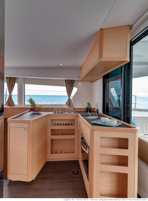 Lagoon 42 catamaran review galley