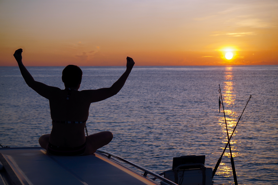 Sunset on the Seychelles