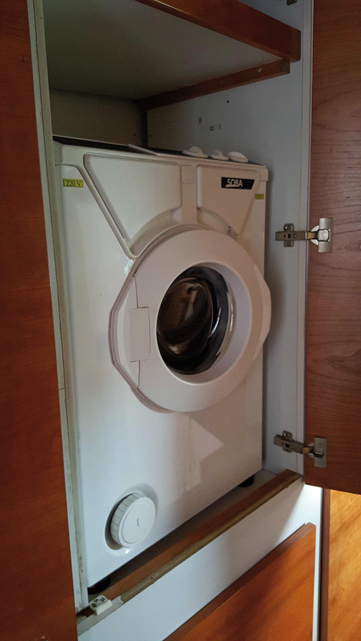 Washing machine on board 