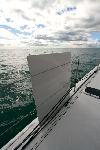 Adjusting the daggerboards step 7