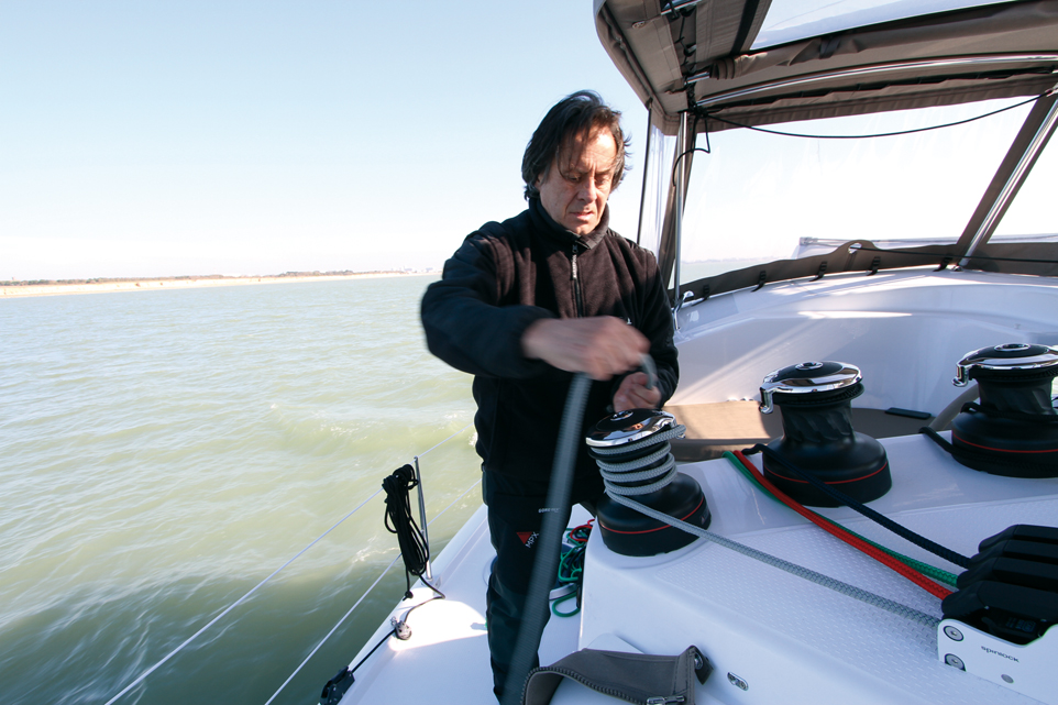 Setting the mainsail step 7