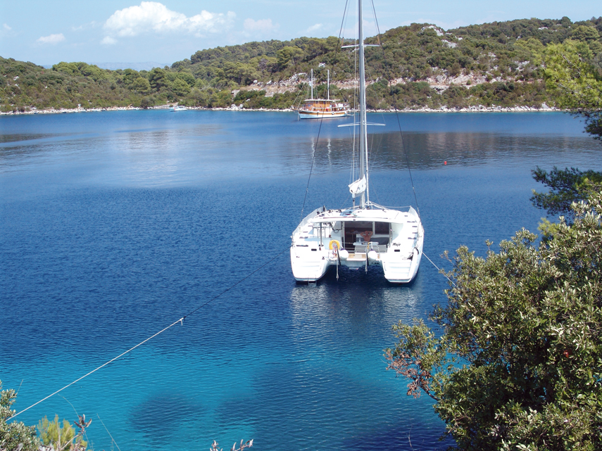 Catamaran cruising in Croatia