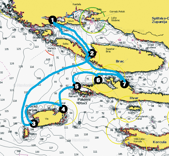 Catamaran cruising in Croatia