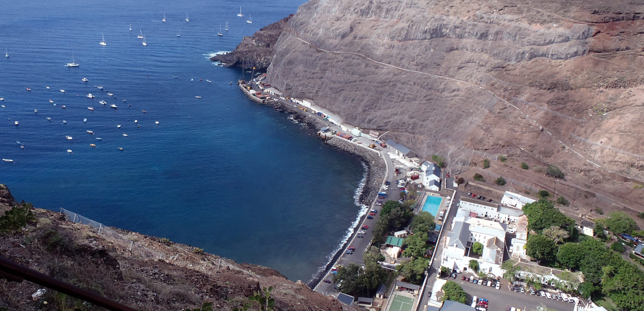 Jamestown in St Helena: these days a stopover here is almost mandatory on a round the world trip on a sailboat.