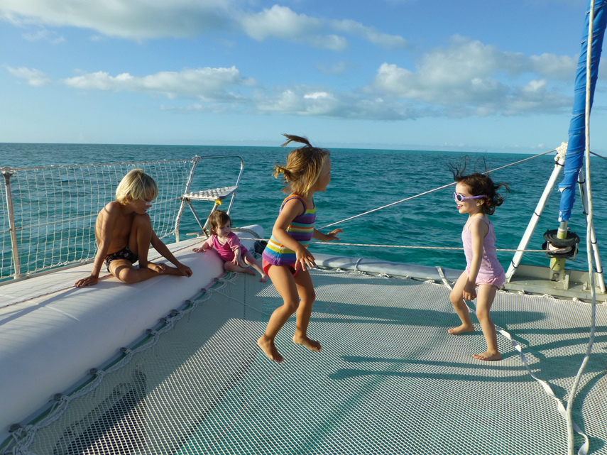 Le catamaran, un paradis pour les enfants !