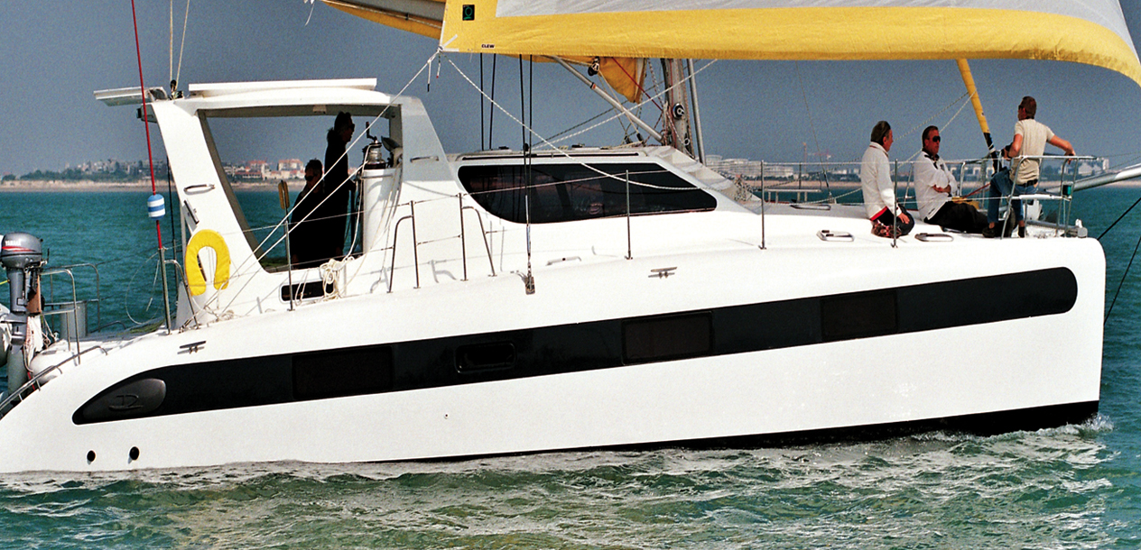 With the bridgedeck extended a long way towards the voluminous bows, the architect has favored excellent handling in rough seas.