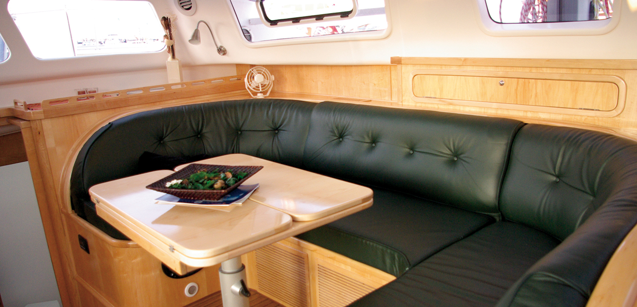 Old-fashioned varnished woodwork…but certainly some good work.