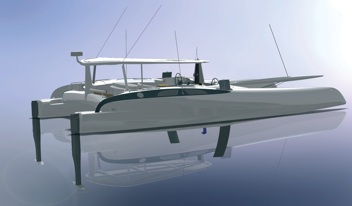 L’Eagle Class 53 est disponible en série avec des dérives de type C foils, mais peut aussi adopter d’autres types de foils.