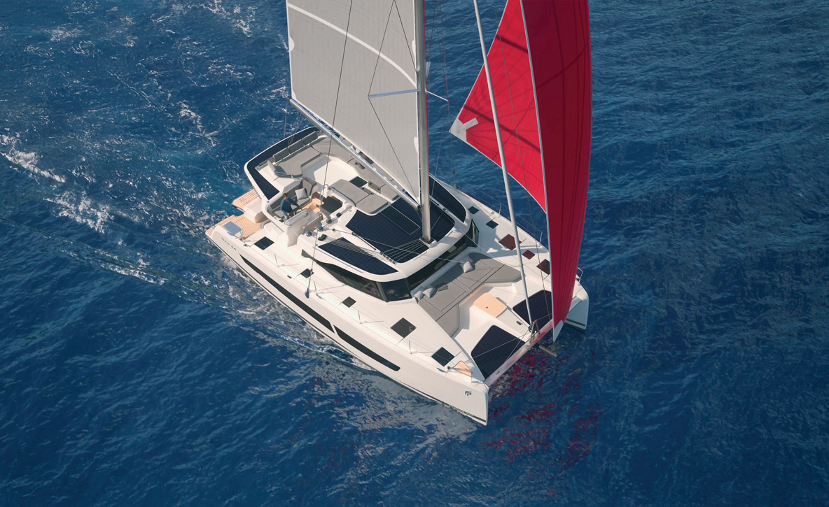 Fountaine Pajot a été l’un des premiers grands constructeurs à utiliser en série le système d’hydrogénération.