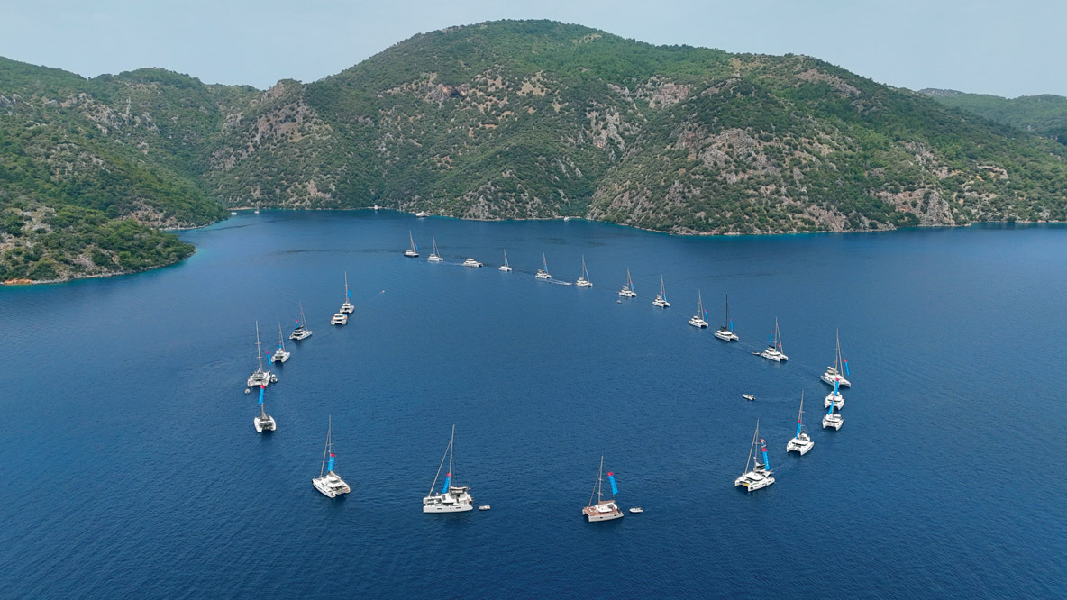 Avant de se quitter, tous les participants de cette  Escapade Lagoon ont formé une vaste ronde.