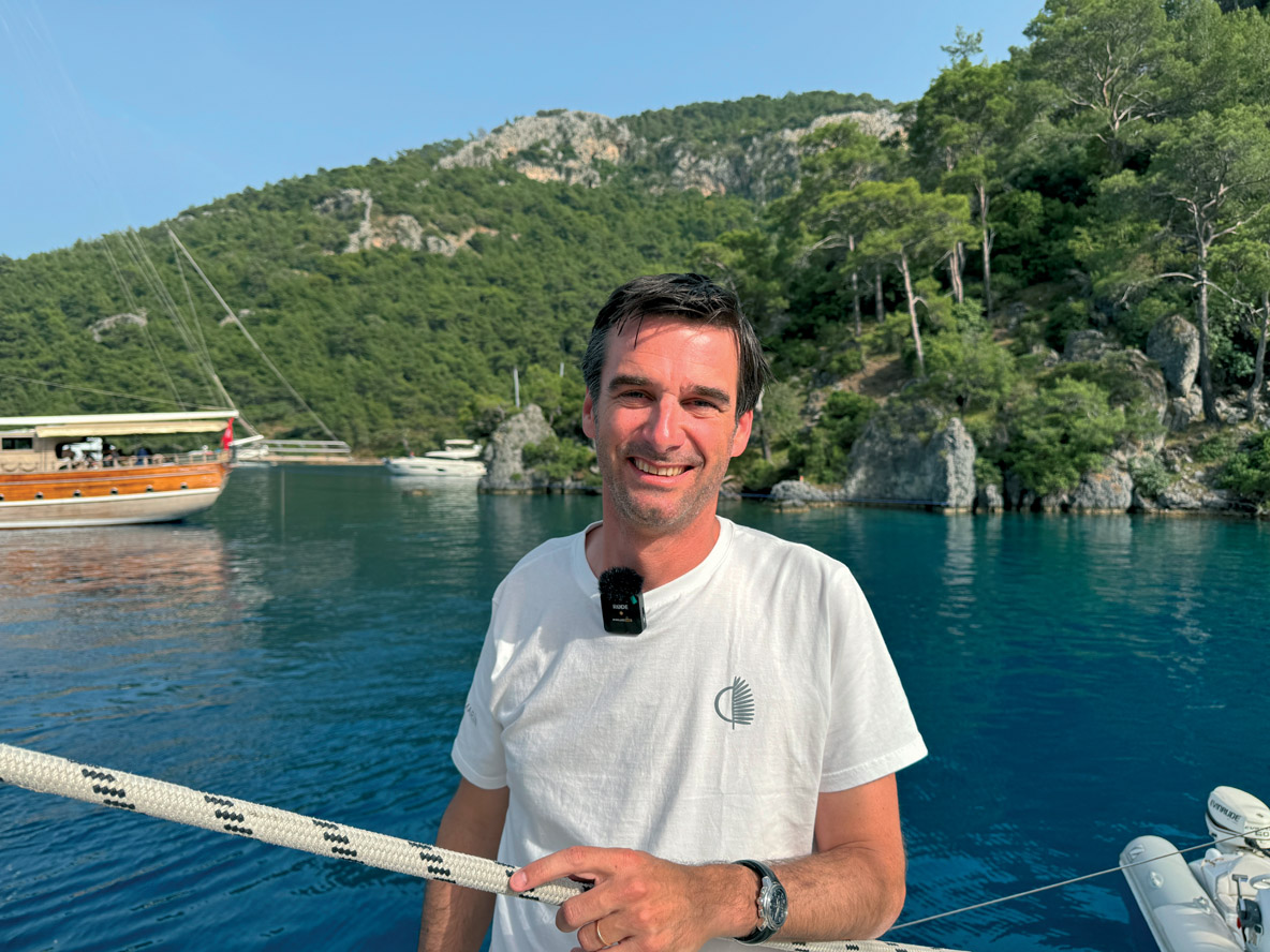 Thomas Gailly, directeur de la marque Lagoon, a tenu à être présent à ce rassemblement de Propriétaires en Turquie, la plus importante des Lagoon World Escapade.