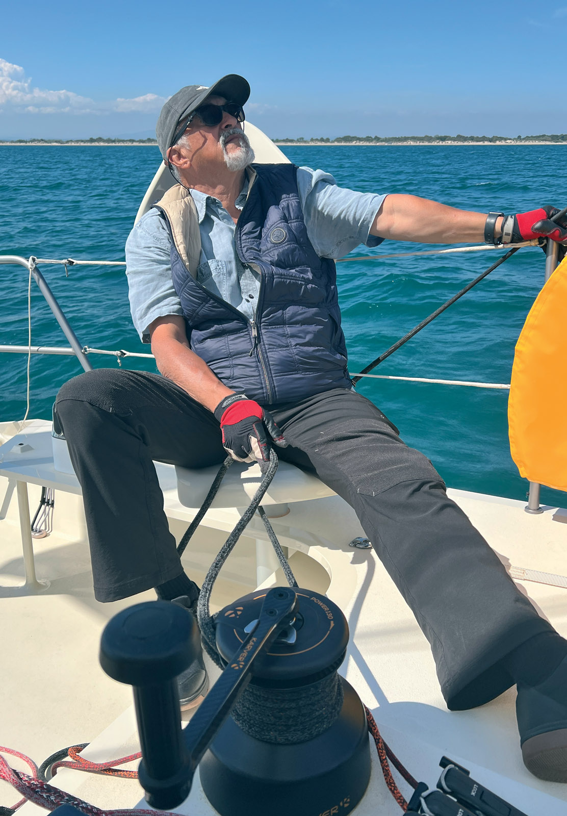 Fernando Sena est le patron de Trimarine ; on lui doit aussi le  GP70 présenté il y a deux ans (voir essai dans MM226).