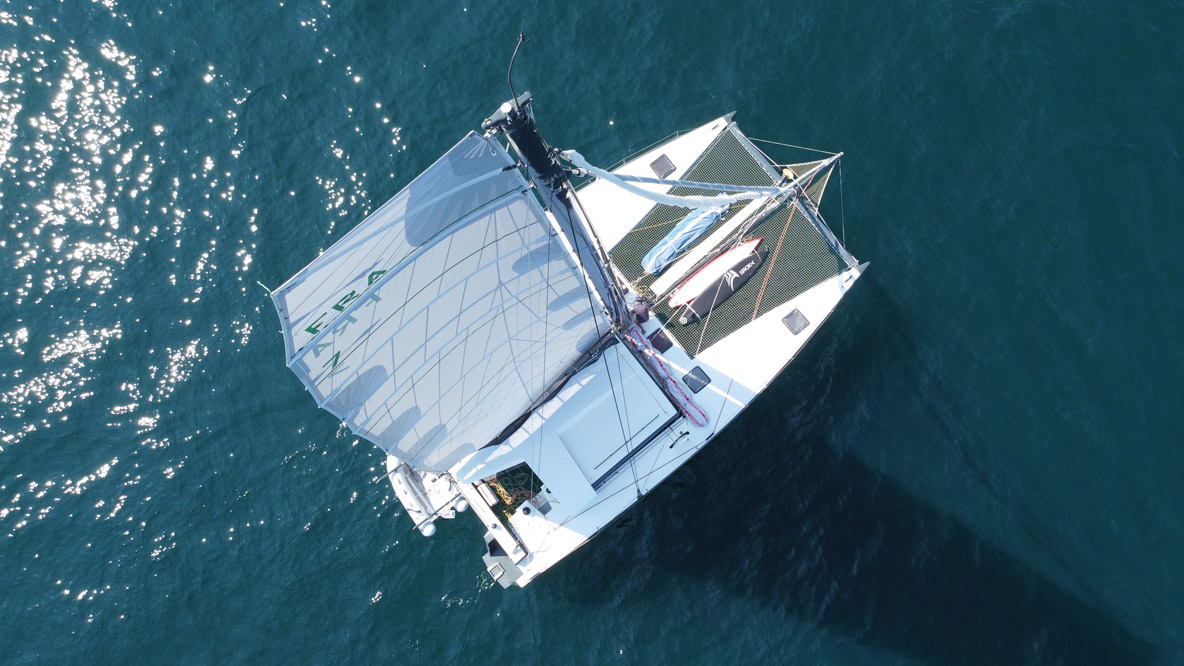 Afin d’alléger au maximum la plate-forme, la nacelle est assez courte et reculée.