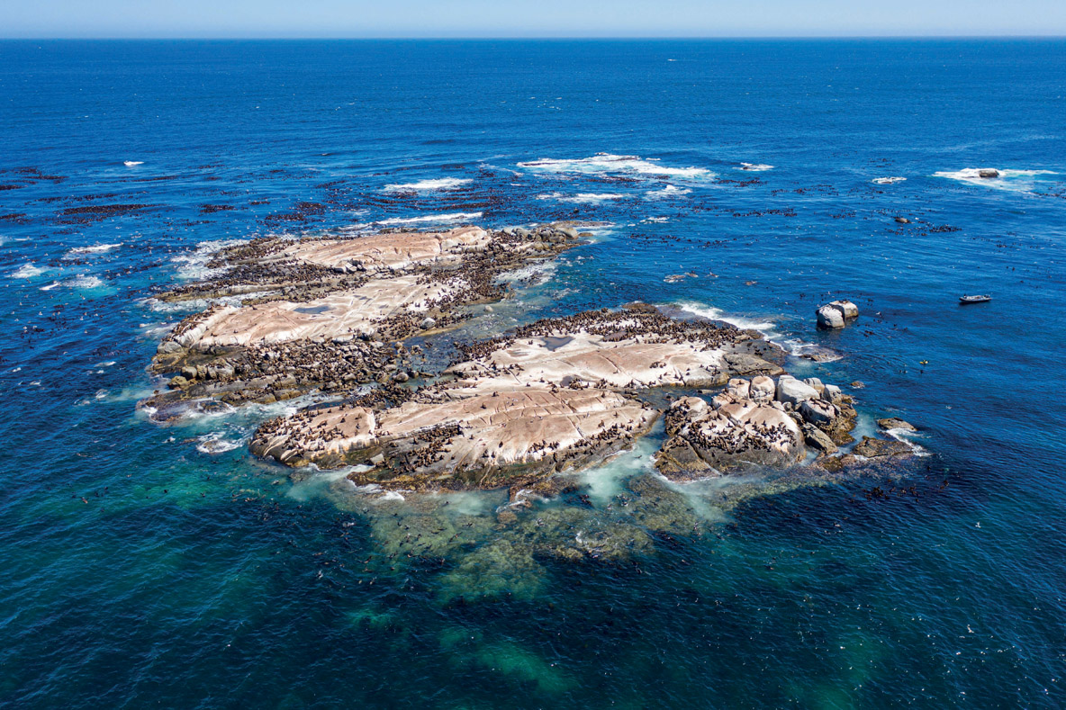 L’île aux Otaries, à seulement 2 milles du port, est à la portée d’une bonne annexe.