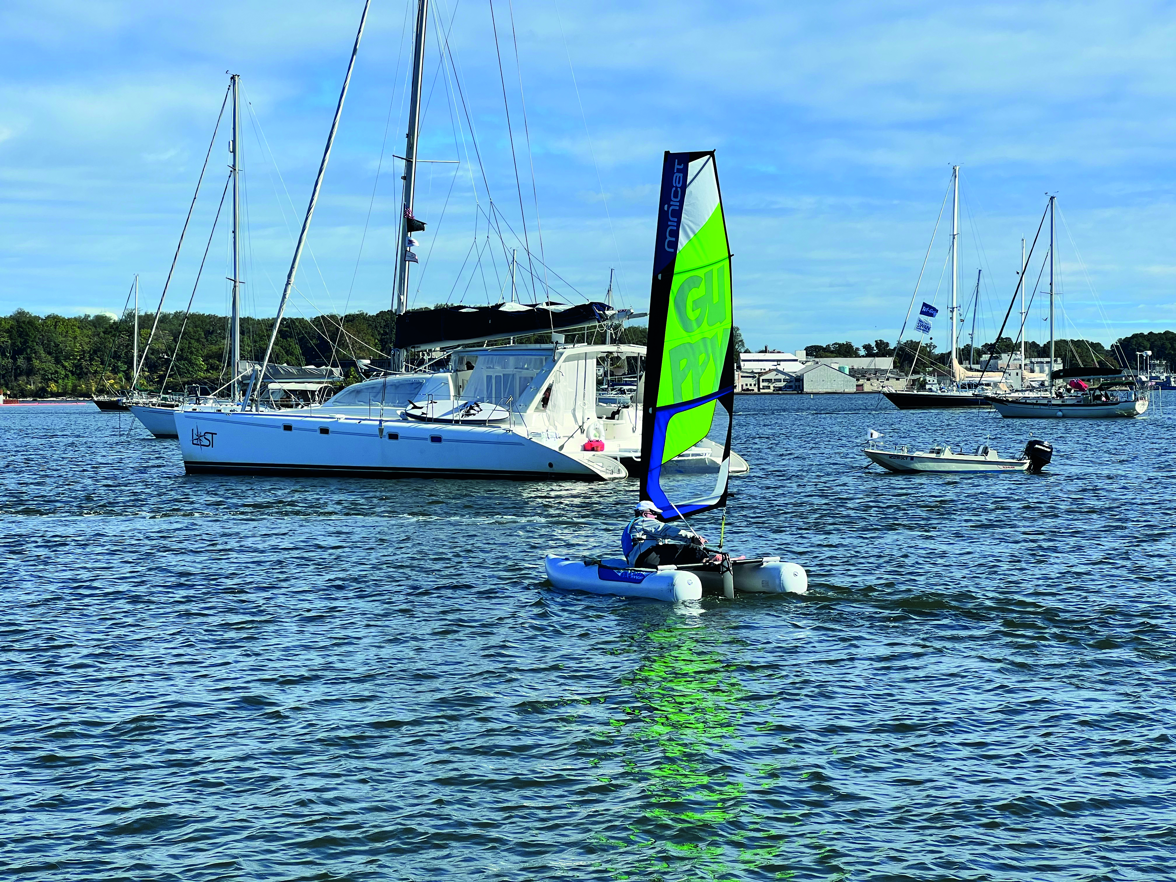 Once it catches a breeze, the Guppy takes off quickly and the fun begins.