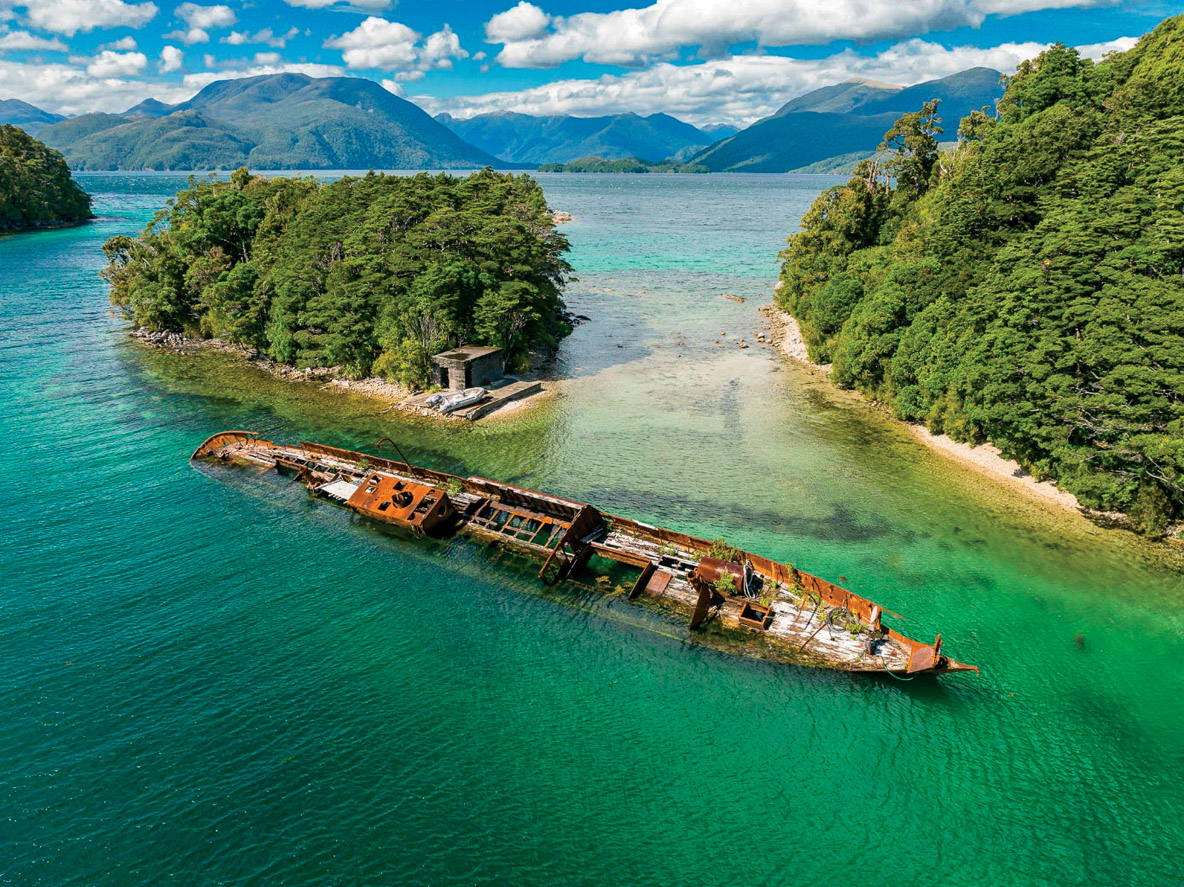 L’épave du SS Stella à North Port, Chalky Sound