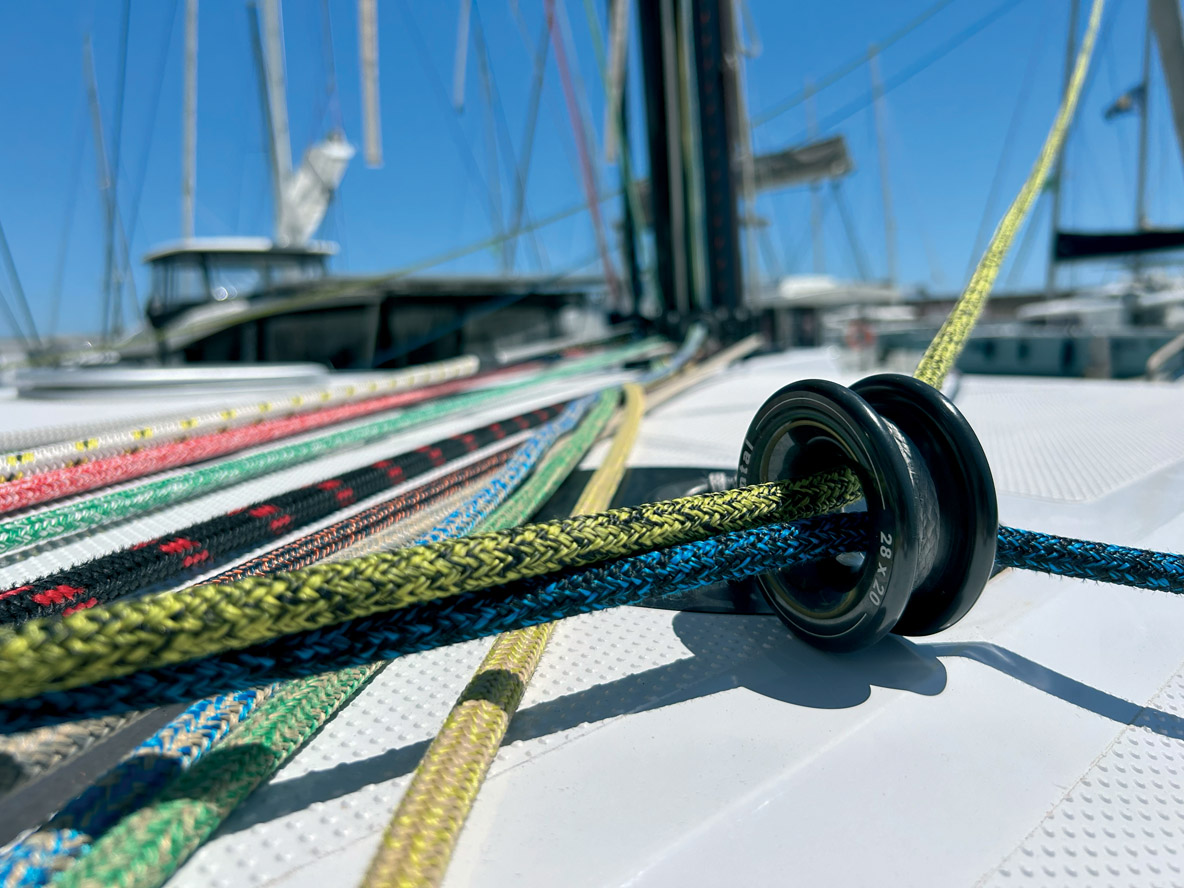 Le point de tire du génois est réglable en 3D.