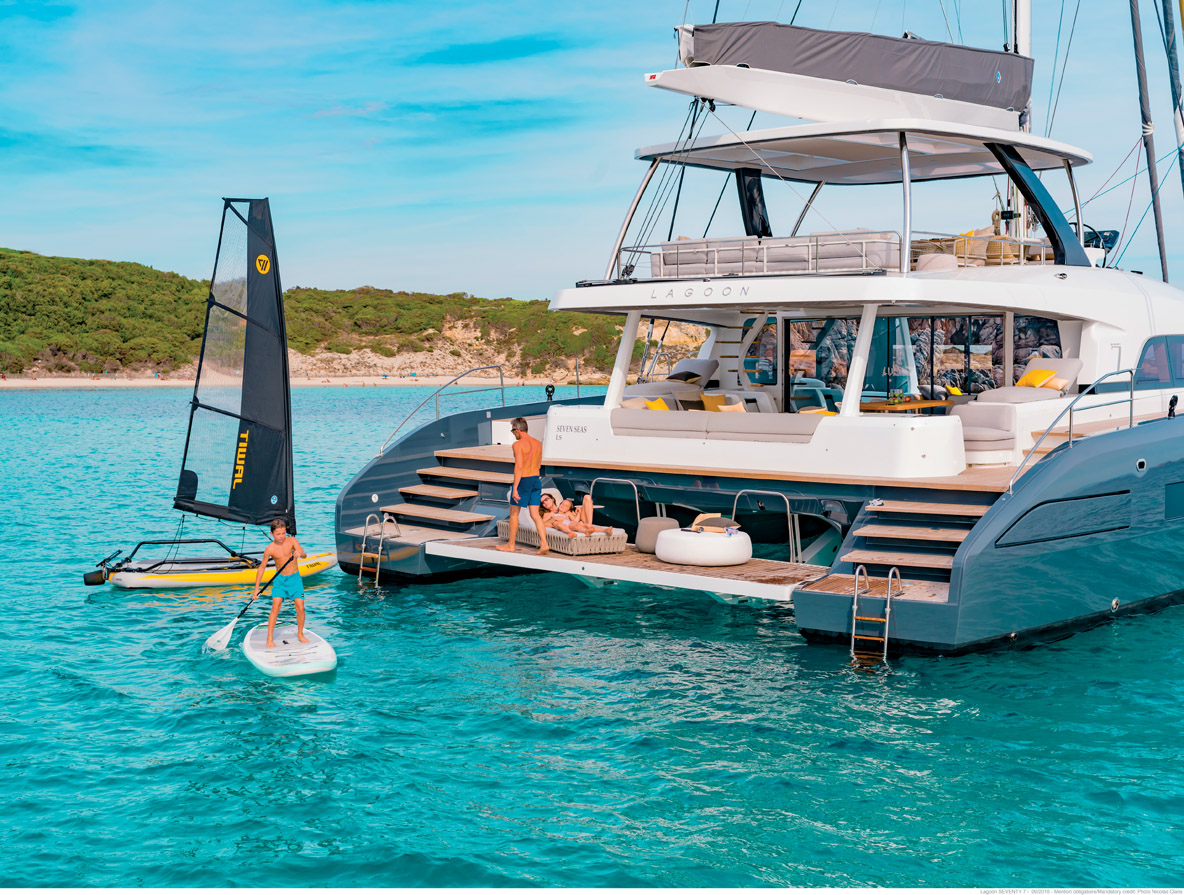 Les jouets nautiques font partie intégrante de l’offre des multiyachts. 