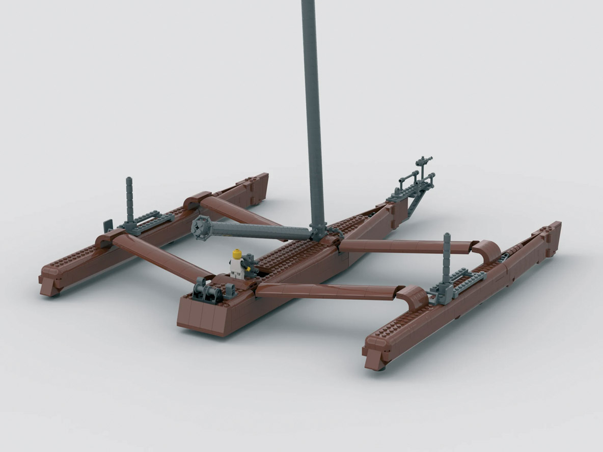 Le trimaran de Waterworld a bien sûr connu son heure de gloire du côté des produits dérivés…