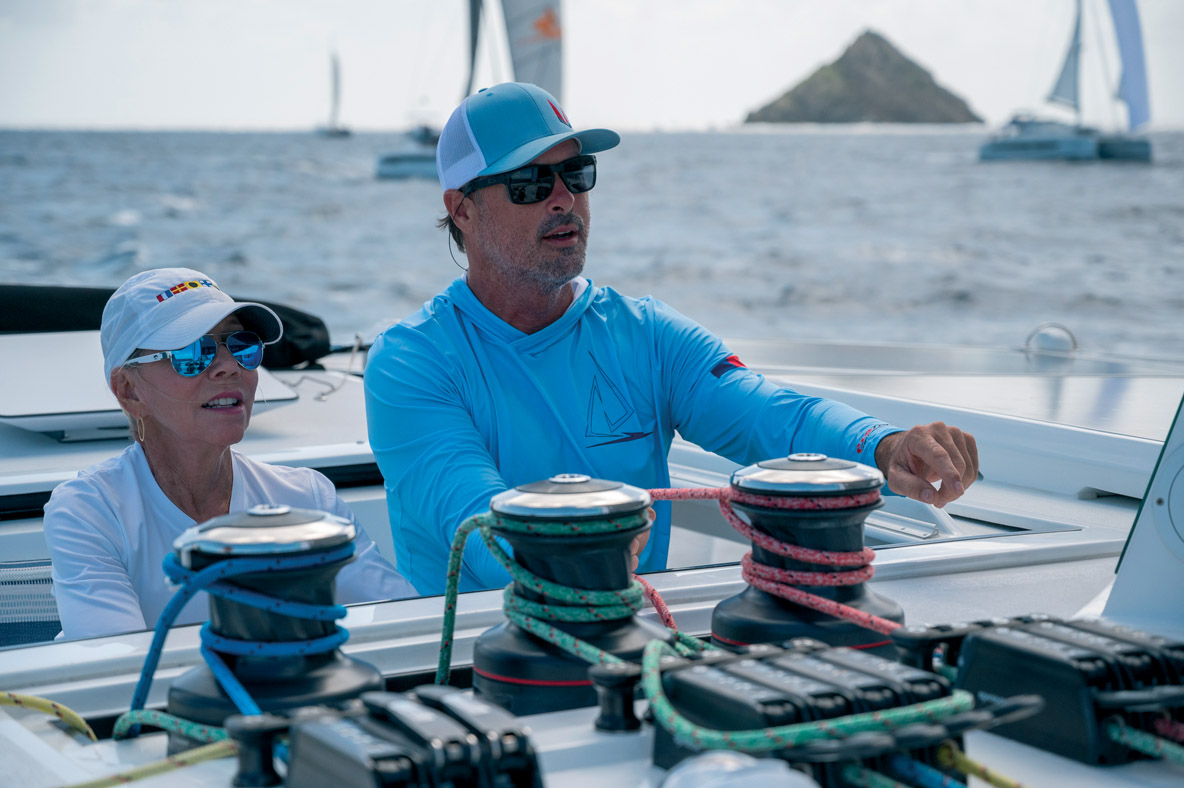 Tous les concurrents ont joué le jeu et se sont concentrés pour faire marcher leur multicoque au mieux.