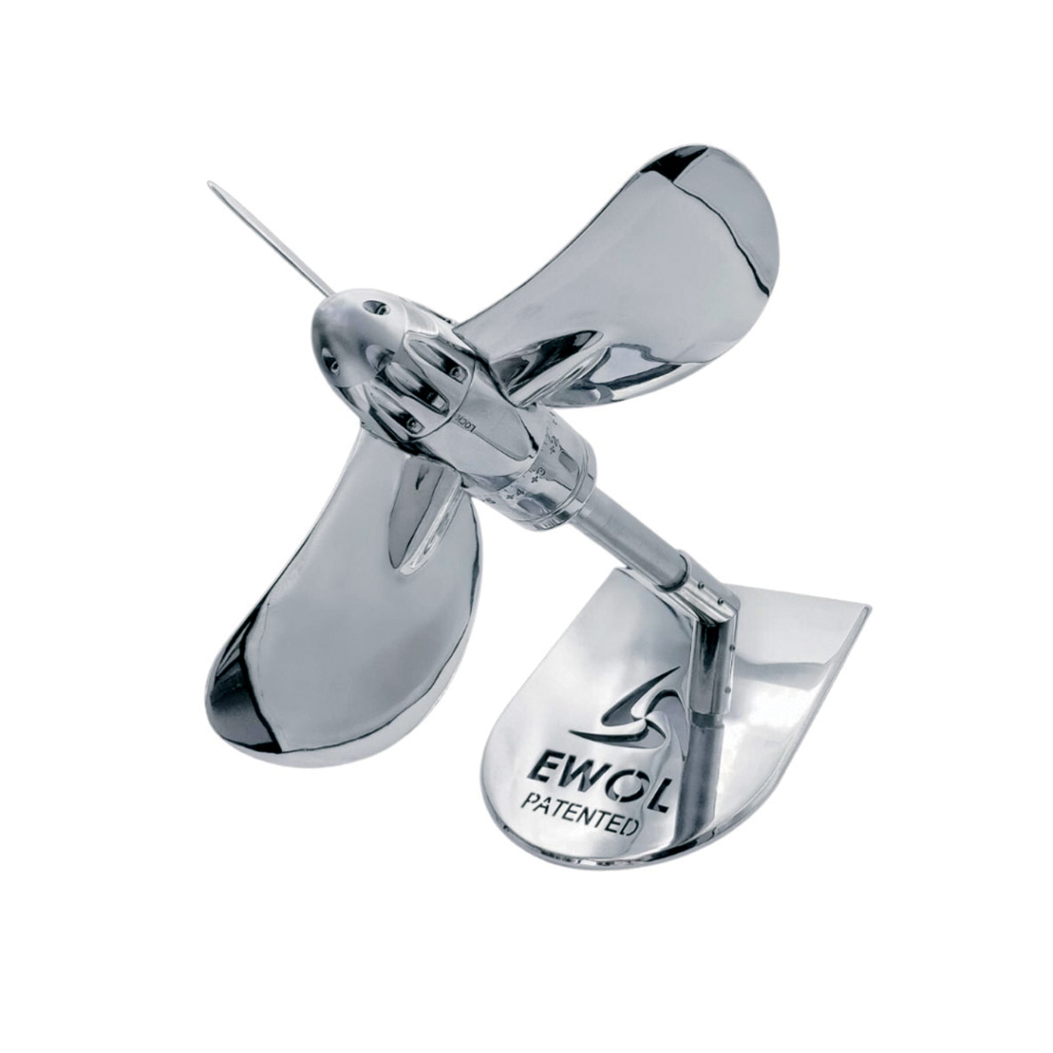 L’Ewol Energymatic est une hélice repliable en inox comprenant un système de verrouillage.