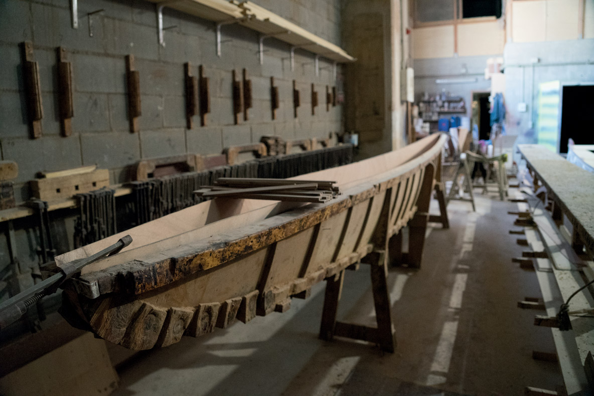Le moule servant de gabarit pour la réalisation des flotteurs est original, et date de 1948 !