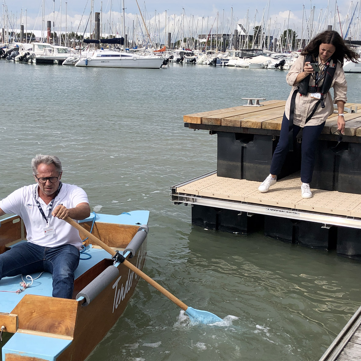 Le caisson central se révèle bien adapté pour le rameur.