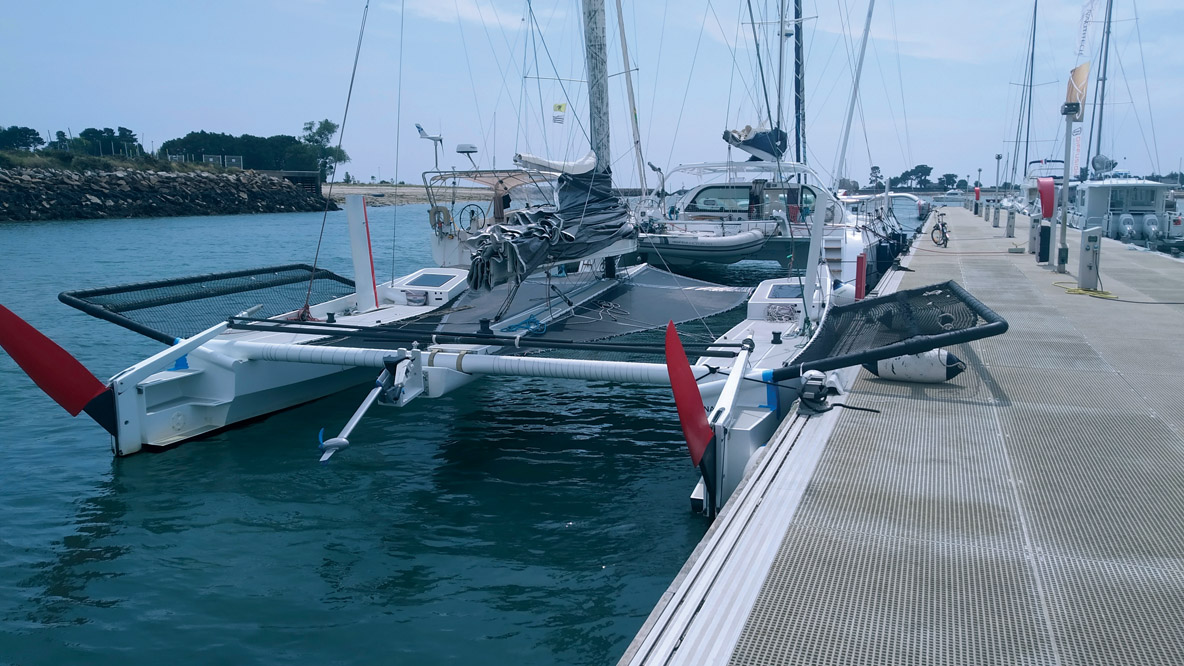 A première vue, la grand-voile ressemble à n’importe quelle autre... mais, vue de plus près, elle a quelque chose de différent.