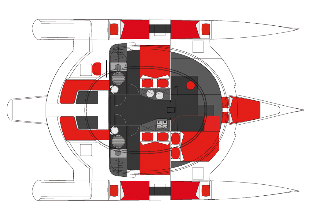 Test trimaran Neel 45