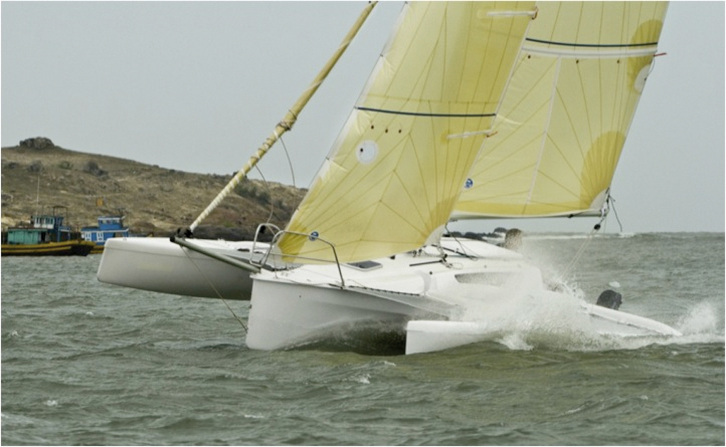 Test trimaran Dash 750