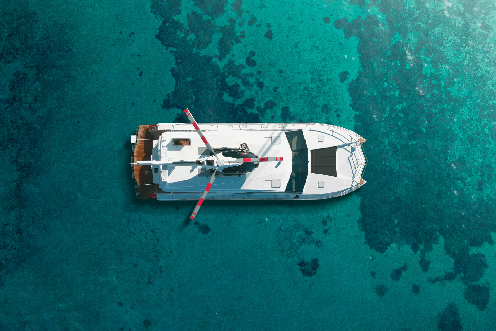 L’arrivée au salon nautique de Sanctuary Cove avec un hélicoptère à bord a confirmé les ambitions d’explorateur du Voodoo XF75.