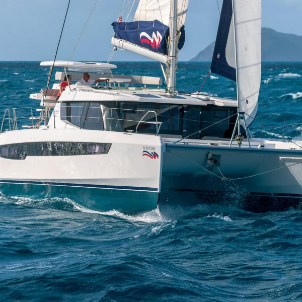 Le Leopard 45 s’anime volontiers dès que la brise est de la partie.