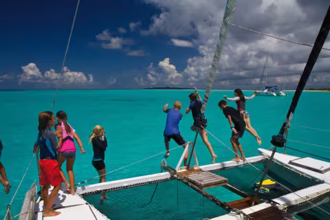 Les enfants ont particulièrement apprécié les joies offertes par les Maldives.