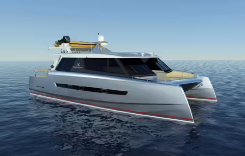 Un catamaran à moteur adapté aux fauteuils roulants