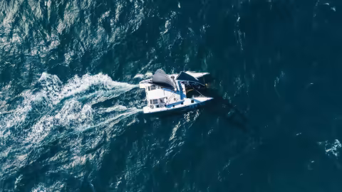 The risk of capsize on a catamaran of more than  40 feet with a displacement of more than 10 tons  is almost non-existent.