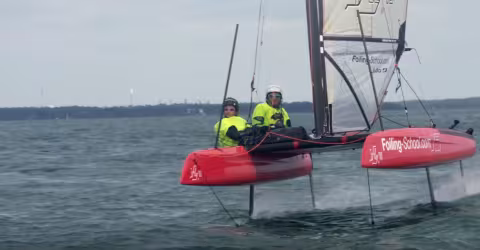 iFLY15 Foiling Catamaran - World Record Attempt - Cowes to Dinard - Channel Crossing