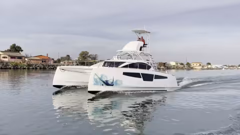 C-Cat 40 Power Fish catamaran - Teaser essai Multicoques Mag