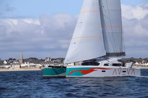 ORC 42 catamaran - Essai sous voile à Lorient - Multicoques Mag