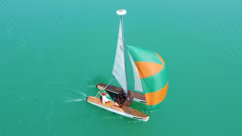 Exocet Junior catamaran - Essai vintage - Multicoques Mag