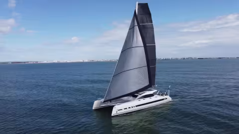 GP70 catamaran - Teaser essai en mer - Multicoques Mag