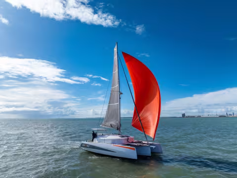 NEEL 43 Performance trimaran - Teaser essai en mer - Multicoques Mag