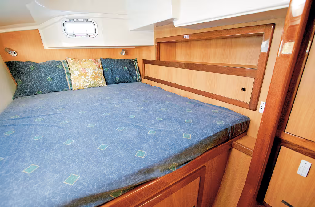 Les cabines sont bien ventilées, et de nombreux rangements permettent d'y être à l'aise…