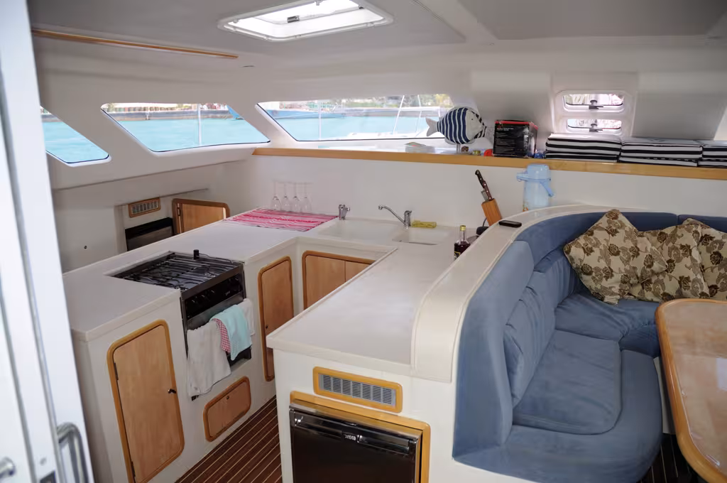 Le carré est confortable, mais c'est la cuisine qui a rallié tous les suffrages. 