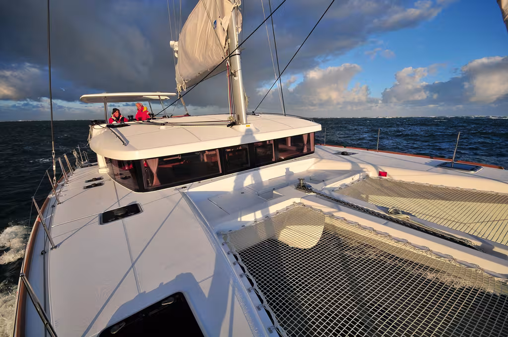 Les jolies lumières d'un petit matin d'automne sur la barre d'entrée du bassin d'Arcachon après une navigation rapide depuis la Rochelle.