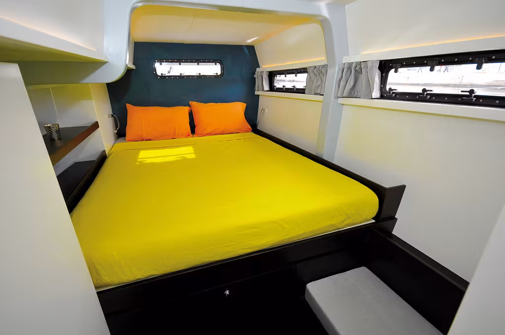 Lits installés dans le sens de la marche : des cabines dans lesquelles on dort bien à la mer !