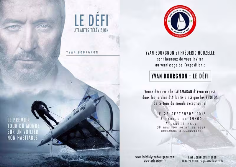 Vernissage de l'exposition : Yvan Bourgnon, le défi