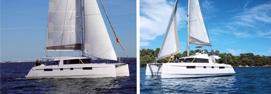 Classic or flybridge This is the category which is increasing…that of catamarans available in two deck plan versions. It’s up to you to choose!