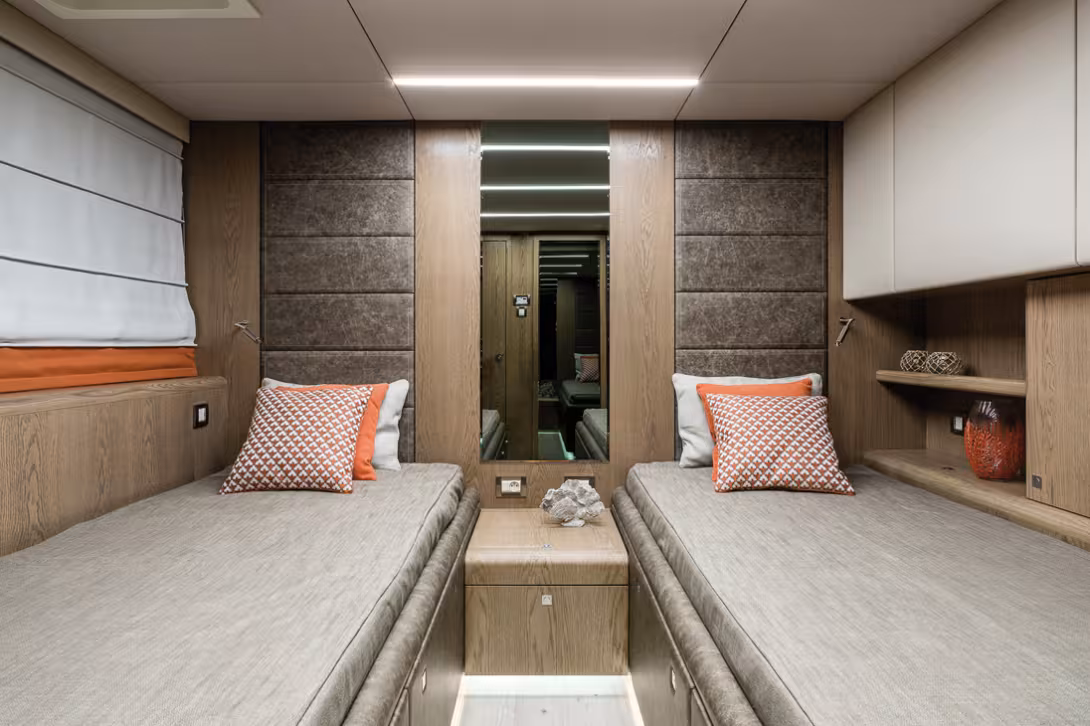 Les cabines invités sont tout aussi magnifiques.